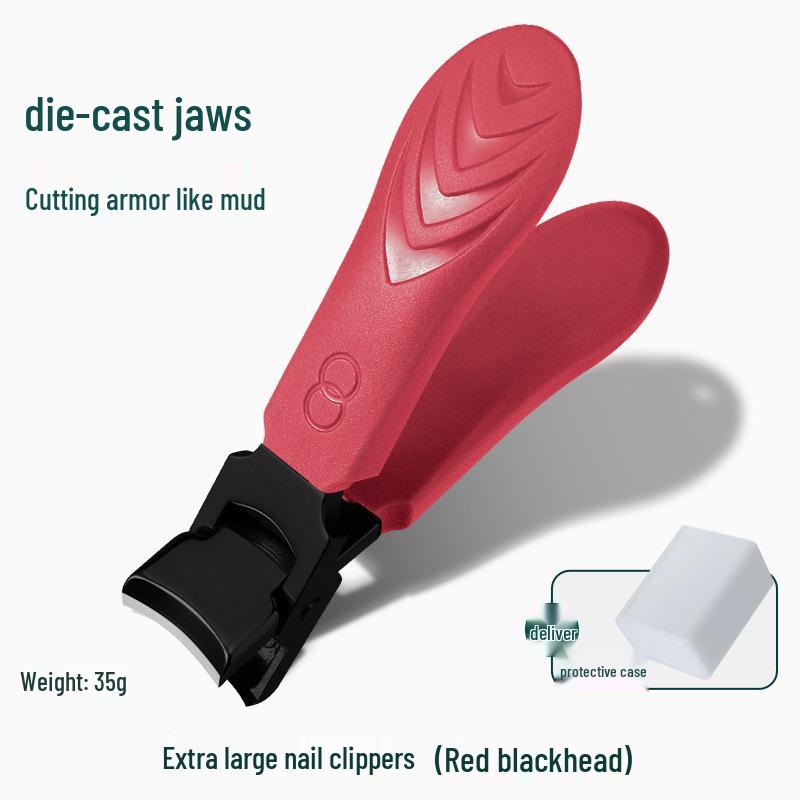 Cortador de Unhas Grande de Aço Inoxidável com Borda Inclinada Anti-Salpicos