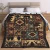 American Retro Blanket Flannel Elk Brown Bear Fury Soft Warm Sofa Blanket Bedroom Decoration Ins Style Home Furnishings