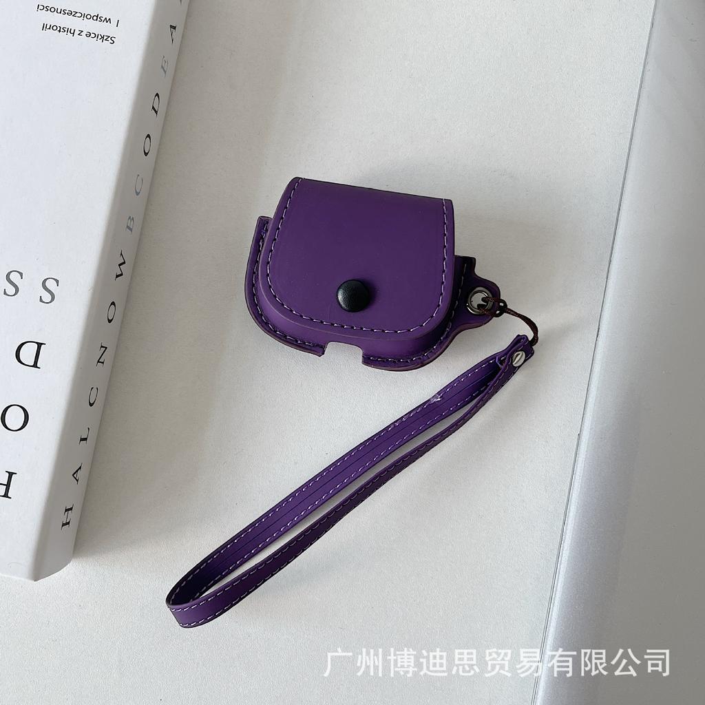 New Apple Bluetooth headset cover AirPods 1 models protective cover handmade skin leather portable lanyard model