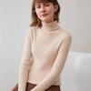Turtleneck female slim-fitting strips autumn and winter new long-sleeved inner pullover sweater bottoming shirt lapel