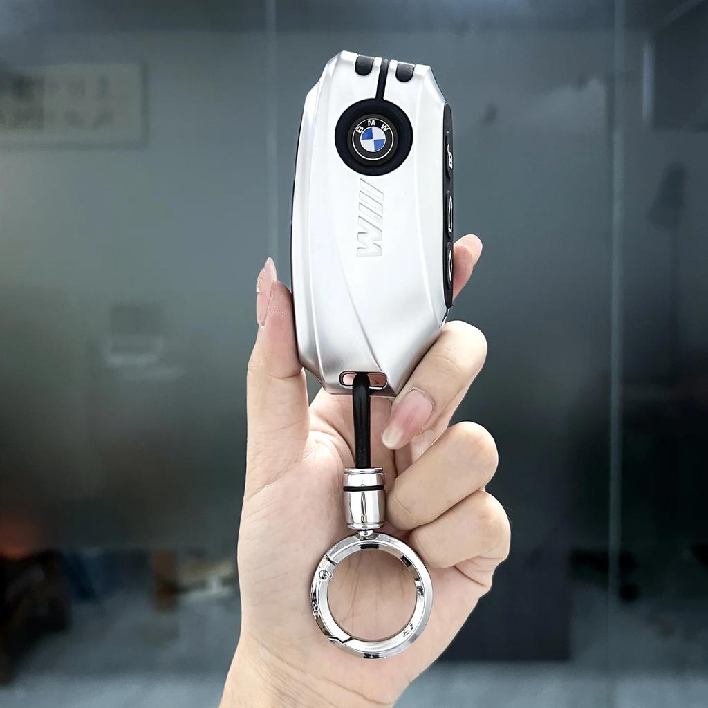 Car Key Case Cover Shell For BMW i7 X7 G07 5 7 Series iX X1 X5 G70 G09 XM U06 G81 M3 Protected Fob Accessories