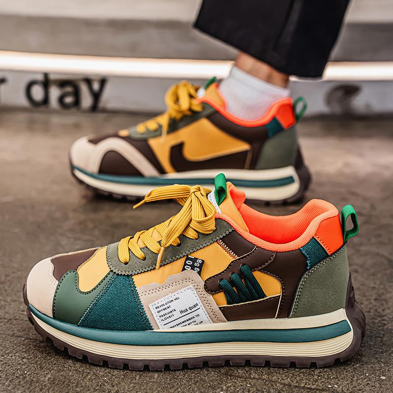 Increase Men's Shoes New Large Size Fashion Casual Sports Shoes Men's Platform Sneakers Men's Punk Shoes Running Loafers