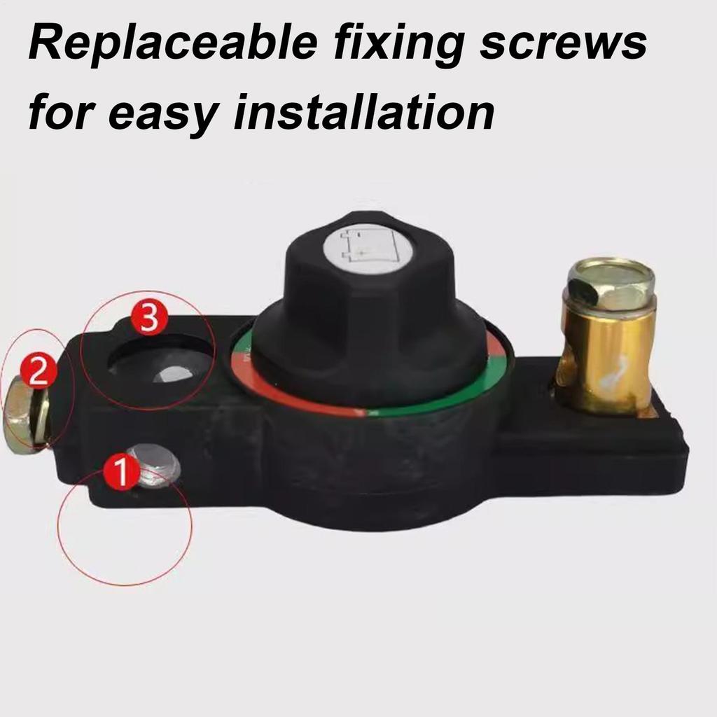 Car Battery Shut Off Button Power Cut Off Disconnect Button Car Parts For 12V/24V System Truck Boat Marine RV Prevention