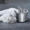 Cat Water Fountain Smart Super Silent Automatic Circulation Filtration Stainless Steel Pet Fountain EU Plug