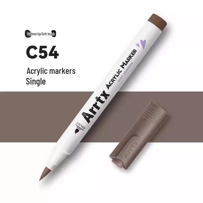 Arrtx Artesian Acrylmarker - Weiche Spitze, Wasserfest, 30 Lilatöne für DIY & Graffiti.