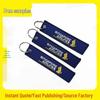 Double-Sided Embroidered Keychain: Personalized Polyester Bag Accessory Pendant