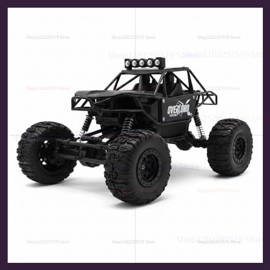 

NEW 1:16 Scale RC Off Road Truck 4WD 2.4GHz Remote Control Car Spray Mist Effect LED Headlights All Terrain Climbing Vehicle Toy чёрный