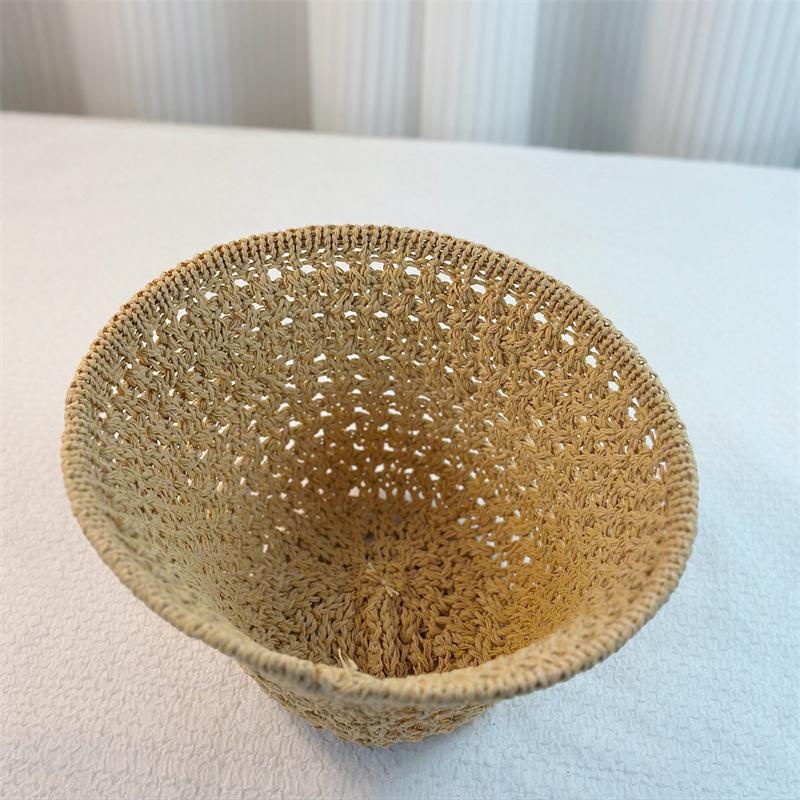 Chapeau seau creux d'été pour femmes, chapeau respirant, protection solaire, chapeau seau tendance, chapeau de voyage