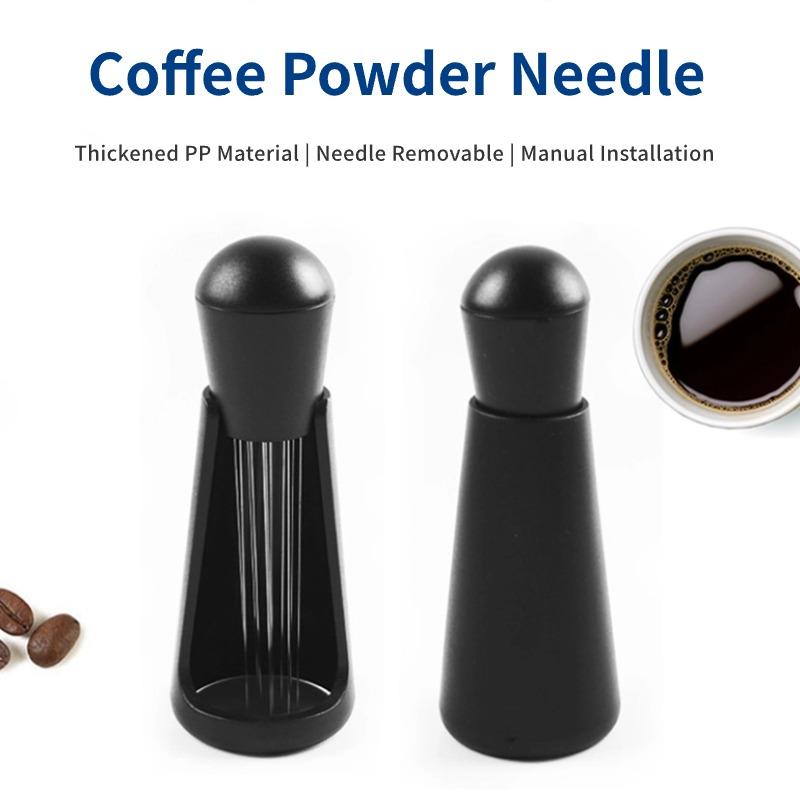 Mescolatore per Caffè Espresso Strumento per Mescolare il Caffè Mescolatore per Polvere di Caffè Ago Distributore Manico in Legno Strumento di Distribuzione Manuale per Barista