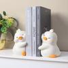 1Pcs Lovely Cartoon Duck Hugging Animal Book Ends Book Stand Holder Decorative Bookends For Desk Office Home Shelf Ornaments