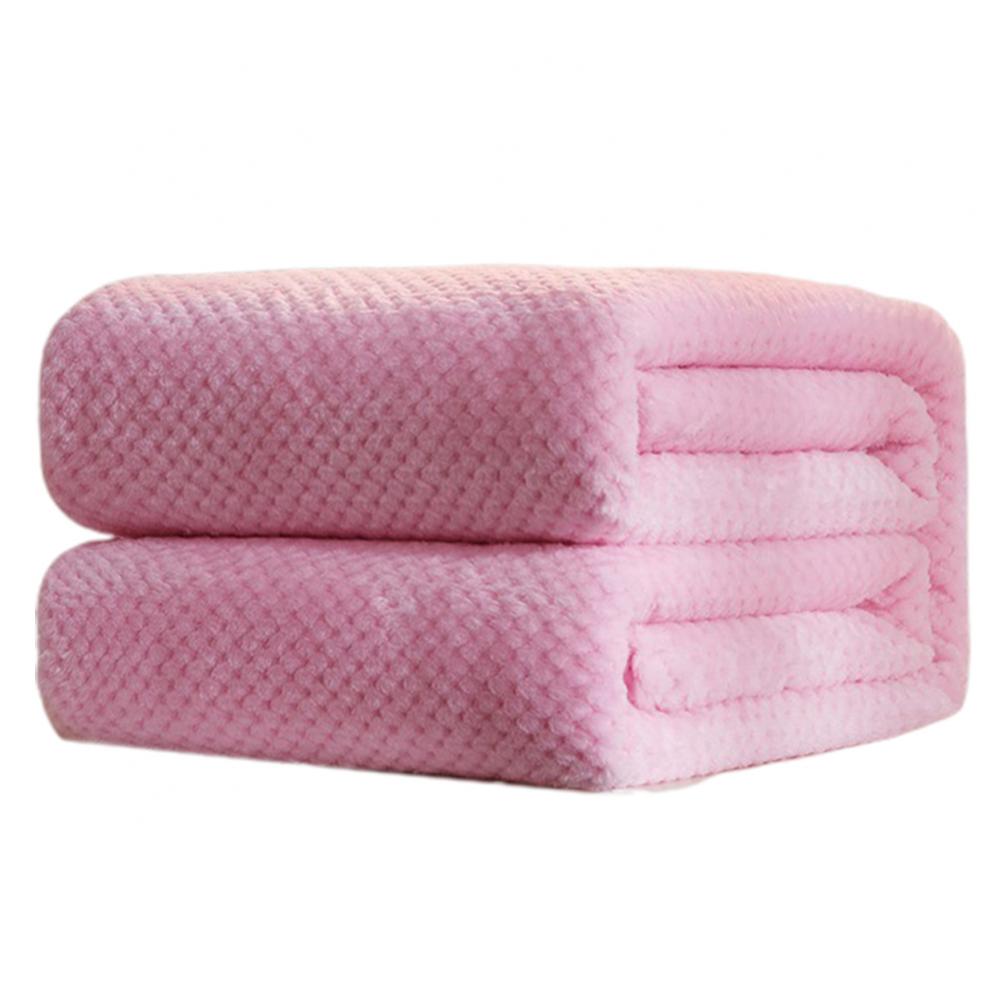 Soft Flannel Plush for Bed Solid Color Gift Blanket Throw Blanket Fleece Bedspread Cover Sofa Christmas Dropship