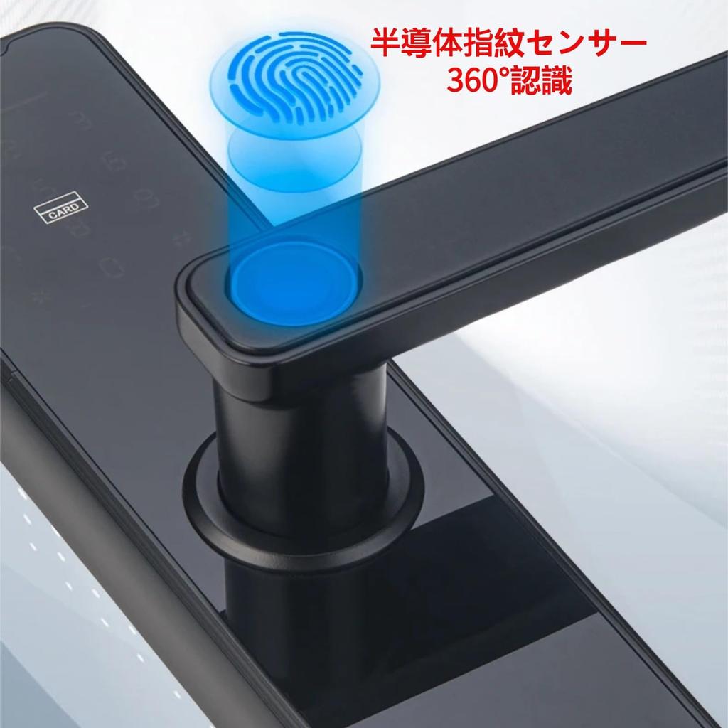 ZJchao Intelligent Smart Waterproof Design Fingerprint Lock Swipe Card Key Password Electronic Lock for Wooden Doors with Handle Fingerprint Lock Elec