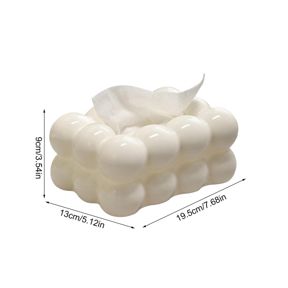 

Modern Cloud-shaped Plastic Tissue Box Holder Stylish Home Decor for Kitchen Bedroom Living Room Decorative Item белый