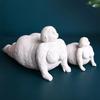Resin Abstract Fat Lady Yoga Statue Home Decor Decoration Room Figurines Interior Desk Accessories Sculptures Nordic Living