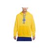 Nike Embroidered Logo Sport Hoodie Pullover Men Activewear Yellow DM5463-709