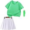 Colorful Children's Short Sleeve T-shirt Set for Kindergarten Sports and June 1st Performances.
