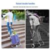 Chariot de Courses Pliant Portable Tianxi avec Roues pour Escaliers