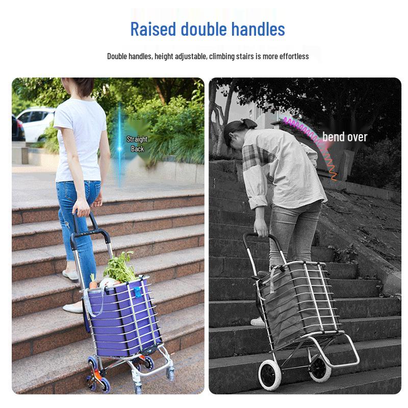 Chariot de Courses Pliant Portable Tianxi avec Roues pour Escaliers