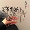 Vintage Metall Blume Schmetterling Haarnadeln für Frauen Elegant Chinesischer Stil Essstäbchen Haarstab Mädchen Haarschmuck Zubehör Werkzeuge
