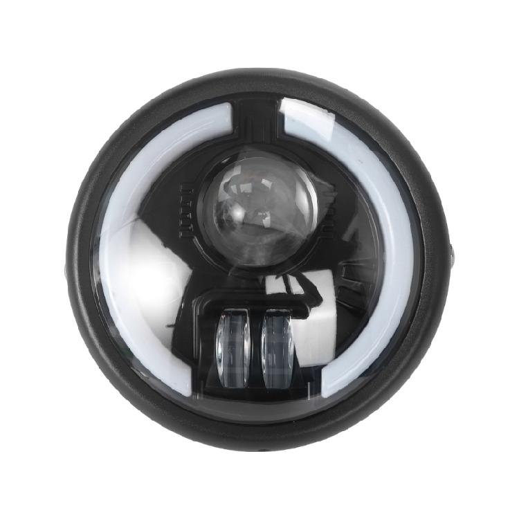 

Motorcycle LED Headlight Turn Signal Lights Aluminum Housing Waterproof Retro Design Head Lamp Universal Application 1