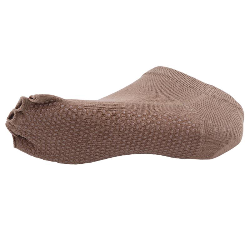 1 Pair Yoga Socks Five-Finger Socks Women's Non-slip Pilates Sports Socks Fitness Ballet Yoga Durable Half Toe Socks