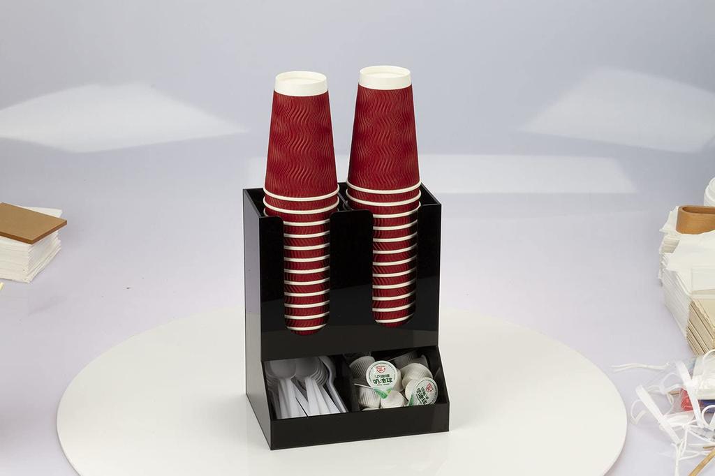 Paper Cup Holder, Cup Stand, Coffee Cup Holder, Paper Cup Holder, Cup Stand, for Use In Coffee Shops and Other Commercial Establishments (2 Columns,