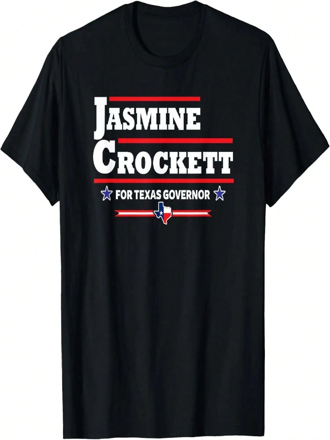 Jasmine Crockett For Texas Governor Democrat T-Shirt S разноцветный