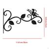 Hanging Hook Wall Mounted 2x Decorative Bird Feeder er Flower Leaf Shape Durable Hanger Hooks Stand