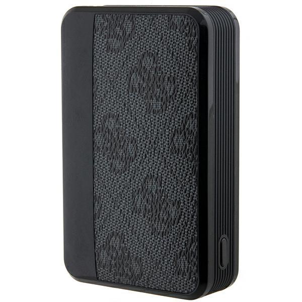 Guess Powerbank 18W Gupb10Dp4Gegk10000Mah Czarny/Black 4G Leather Metal Logo