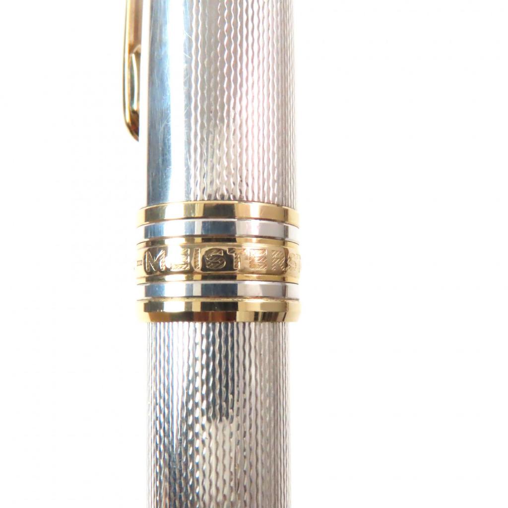 Great MONTBLANC fountain pen Meisterstück Classic Solitaire white star 18K Used