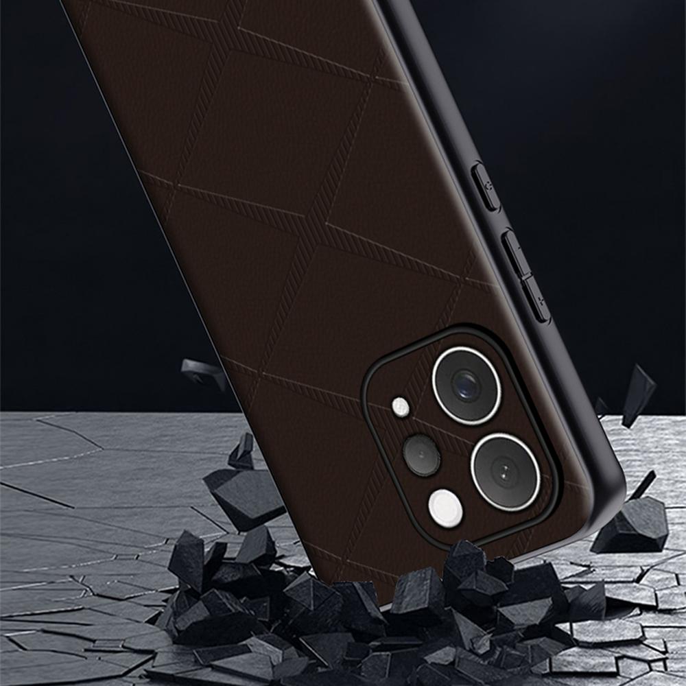 For vivo S50 5G Case X-Patterned TPU PU Leather PC Anti-Drop Phone Cover