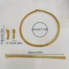 Fashion High Sense Simple Women's Mesh Chain Elegant Women's Mesh Necklace Bracelet Earrings Set
