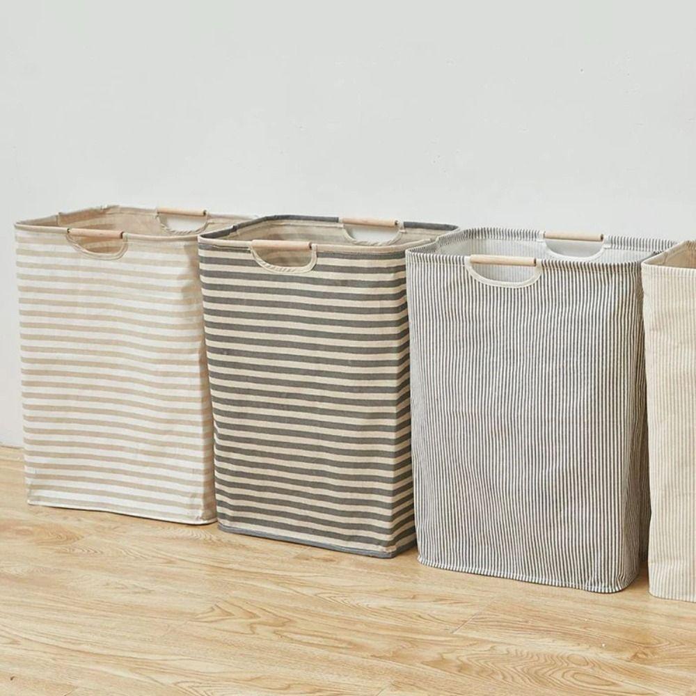 With Handle Laundry Basket Collapsible Laundry Storage Hamper  Bathroom Accessories