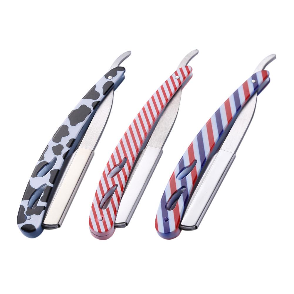 Buy Stainless Steel Folding Handle Razor Blades Holder Barber Hair