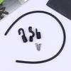 2Sets 18" Marine Boat Fishing Rod Tamer Strap Adjustable Elastic Rope Hook Fixing Buckle Set Deck Mount Connector Canoe Kayak