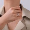 Skyrim Cute Cat Dog Paw Rings for Women Stainless Steel Gold Color Animal Pet Footprint Ring Jewelry Valentine Gift Wholesale