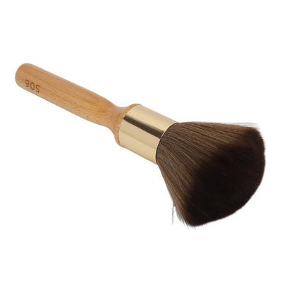 Beech Wood Neck Duster Brush Ergonomic Handle Wooden Neck Duster Barber Neck Duster  Barber Use