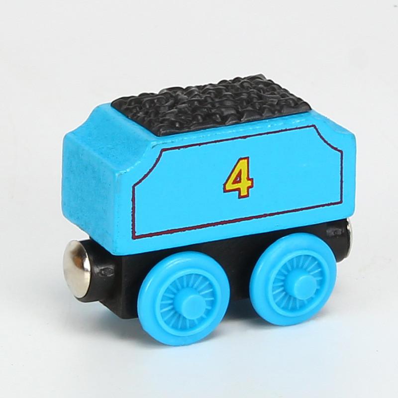Colorful Wooden Magnetic Train Set For Kids With Interactive Push-pull Features