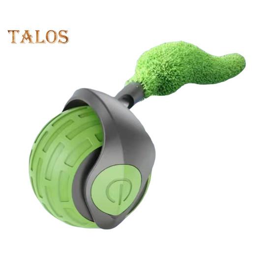 

Интерактивная игрушка-мяч для кошек, перезаряжаемая через USB, катящаяся игрушка-мяч с двухскоростной регулировкой, автоматическая движущаяся игрушка для кошек с хвостом для домашних кошек D