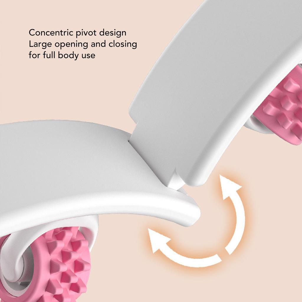 Beinklemme Massager Muskelroller Multifunktional Linderung von Schmerzen Kreisförmige Oberschenkelklemme Massage roller für Beine Pink