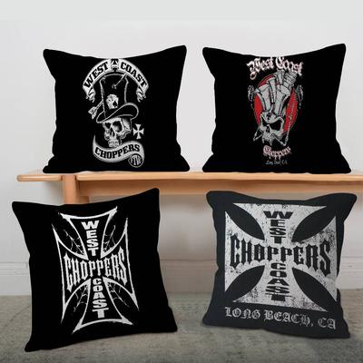 West C-Coast C-Choppers Cushion Cover Car Throw Pillow Case For Sofa Car Christmas Gift 40x40cm 45x45cm