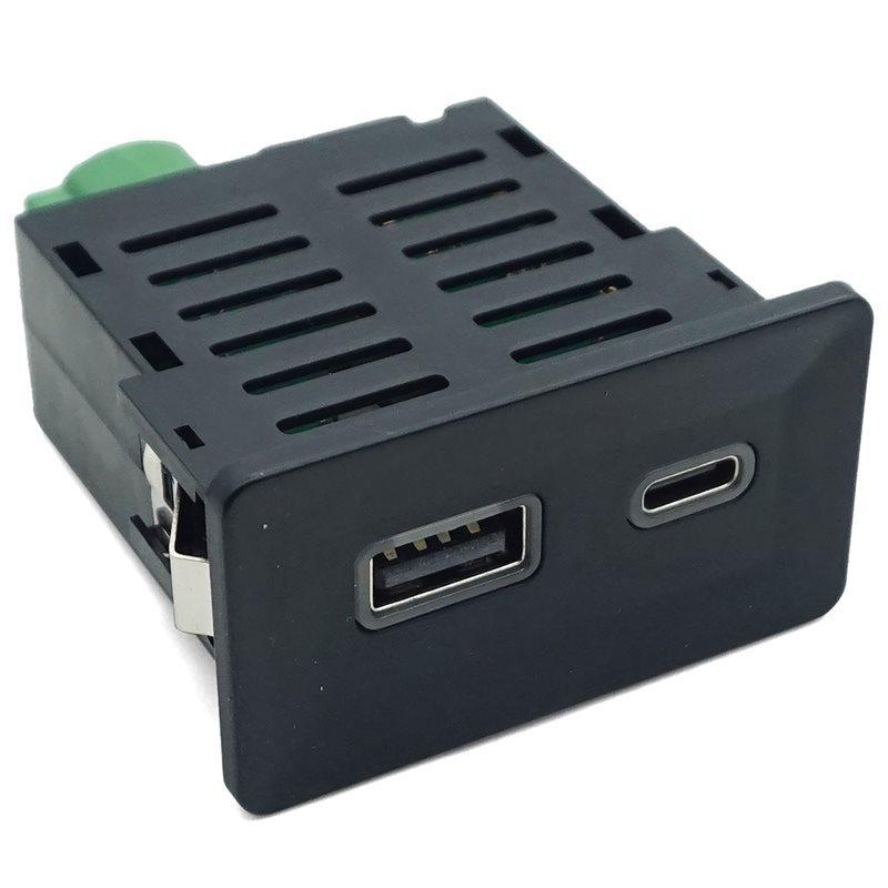 Carplay For VW Golf 7 MK7 Passat B8 Media USB Type-C Switch MIB2 Wired Adapter Plug Socket USB Type-C