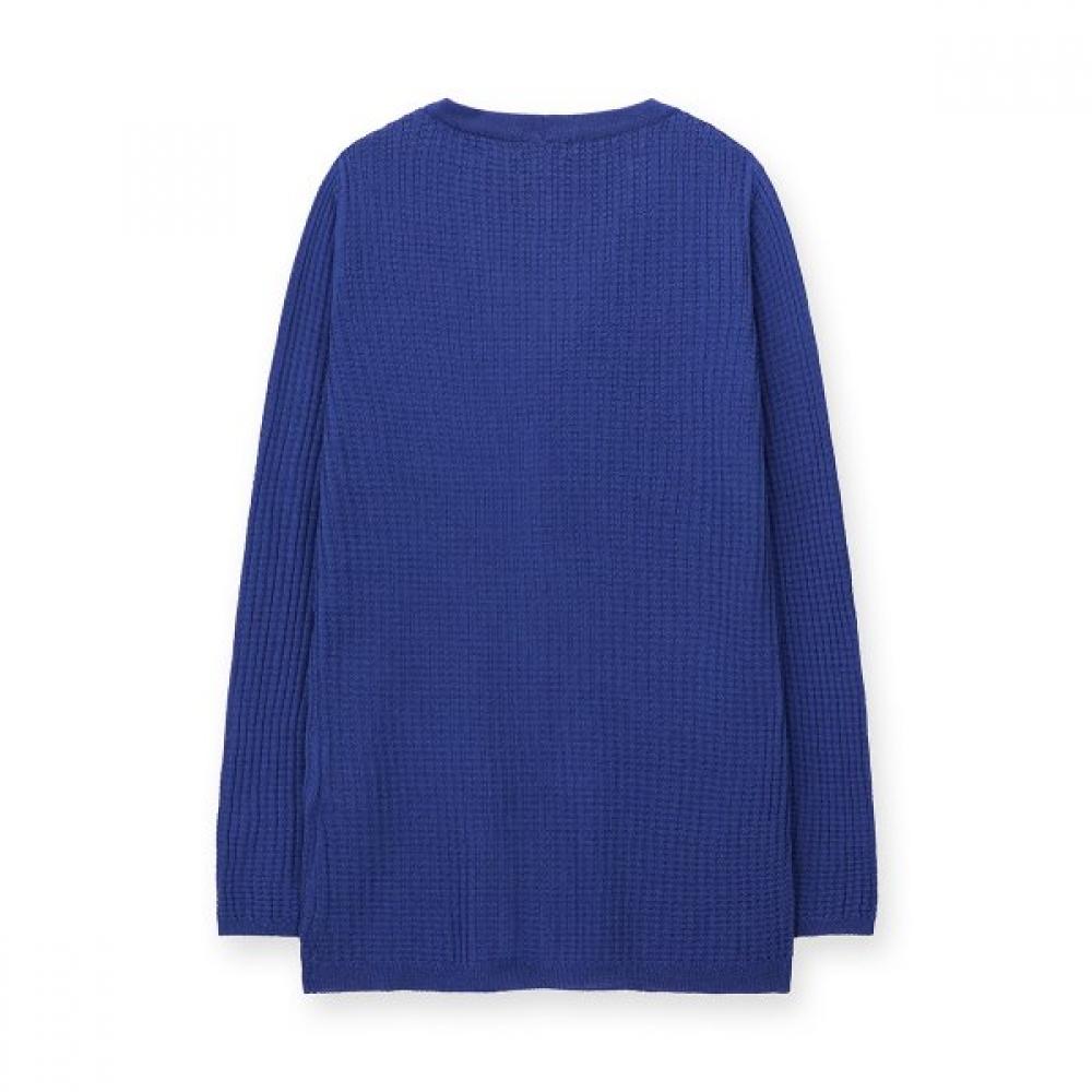 Furina Royal Cotton V Neck Rib Cardigan