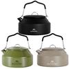 1.4L Portable Metal Whistling Teapot with Handle Ultralight Coffee Water Kettle for Outdoor Travel Camping Cooking