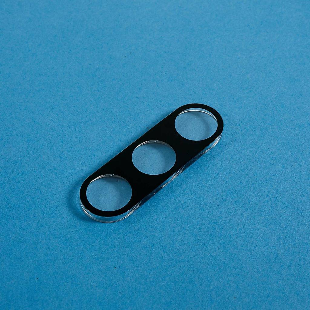 For Samsung Galaxy S24 FE Camera Lens Protector Black Silk Printing Tempered Glass Lens Film