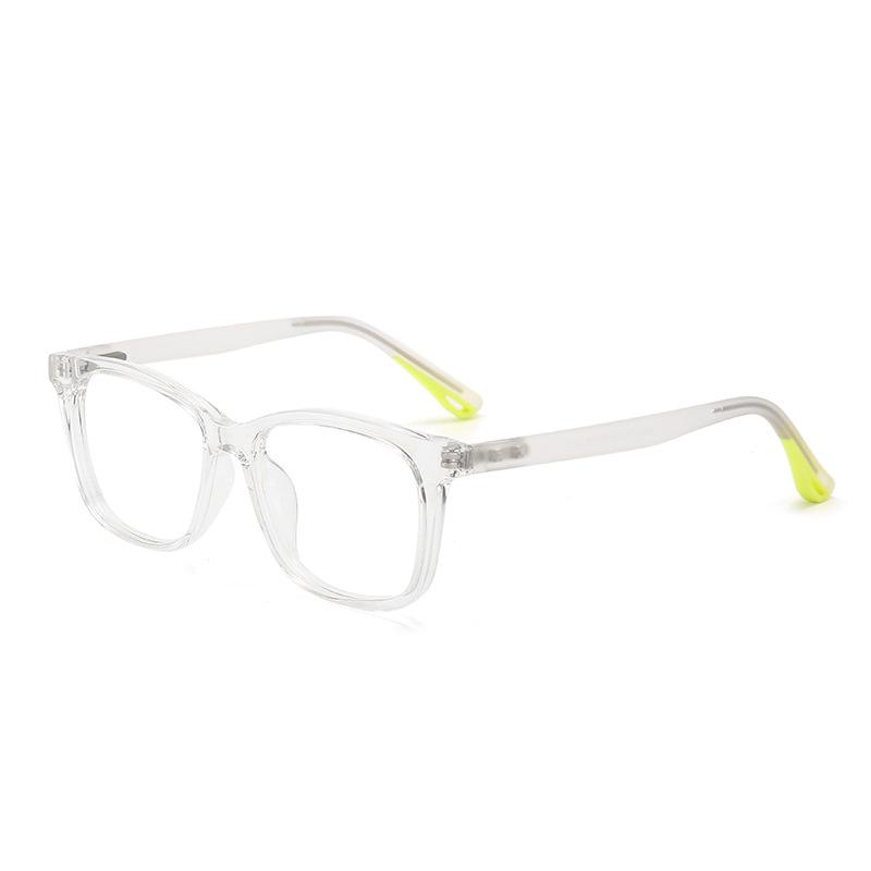 

Kids Square Optical Anti Blue Light Glasses TR90 Boys Girls Transparent Flexible Prescription Diopter Myopic Hyperopic Glasses