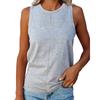 Women's Casual Comfort Round Neck Color Hundred Sleeveless Vest Tops