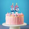 Velas de Aniversário com Laços Rosa e Azul, números 0-9 Decoração de Bolo, Adequado para Aniversário Evento Casamento Decoração Suprimentos