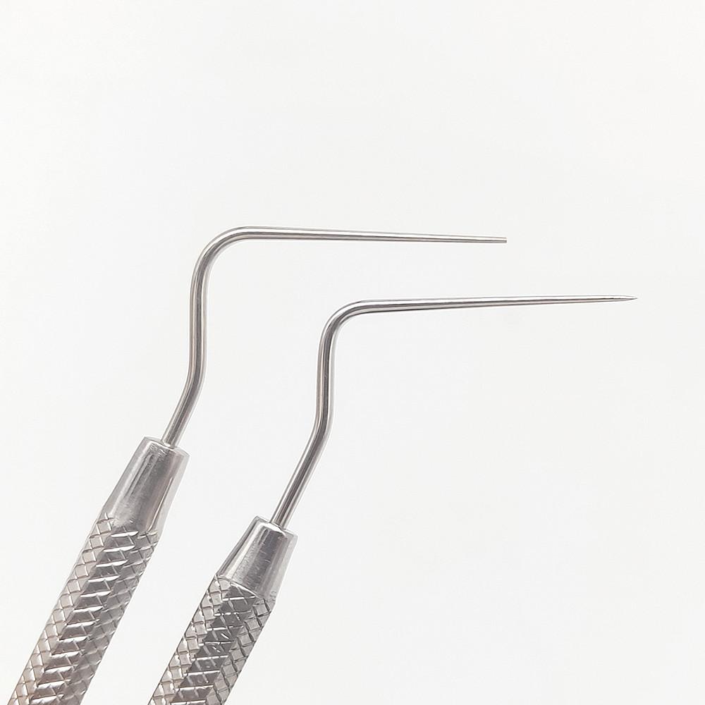 Dental Stainless Steel Endodontic Probe Explorer Flat/Tapered Plugger Instrument Tool Oral Care Teeth Whitening Dentist Tools