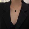 Simple Pendant Necklace Titanium Steel Choker Fashion Gold Necklace  Women